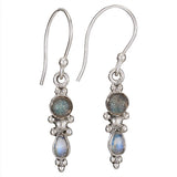 Labradorite and Moonstone Earrings