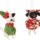 Felted Dog Ornament