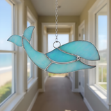 Large Whale Stained Glass