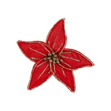 Red Velvet Poinsetta Clip Ornament