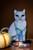 Large Cat Stained Glass