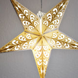 Gold Wave Paper Star Lantern
