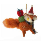 Felted Fox Ornament