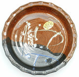 Liscom Hill Pottery - Persimmon Landscape Pie Plate