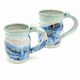 Liscom Hill Pottery - Black and Blue with Seafoam Mug