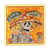 Reverse Painted Catrina Wall Tile