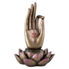 Buddha Hand on Lotus Incense Holder - Vitarka Mudra