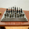 Rustic Warriors Upcycled Auto Part Chess Set