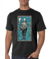 Day Of The Dead T-Shirt - Blue Cowboy Short Sleeved