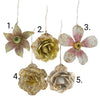Antiqued Tin Flower Ornaments