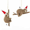Felted Sloth Ornaments