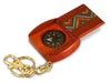 Padauk Compass Keychain