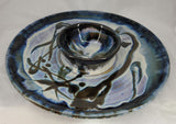 Liscom Hill Pottery - Black and Blue Chip and Dip