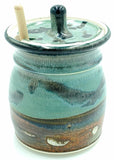 Liscom Hill Pottery - Seafoam Landscape Honey Pot