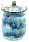 Liscom Hill Pottery - Black and Blue Honey Pot