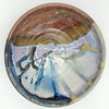Liscom Hill Pottery - Black and Blue Landscape Serving Bowl