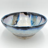 Liscom Hill Pottery - Black and Blue Serving Bowl