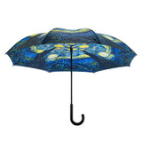 Umbrella - Reverse Close Van Gogh Starry Night