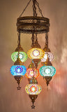 Turkish Lamp - 7 Globe Hanging