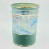 Liscom Hill Pottery - Seafoam and Teal Utensil Holder