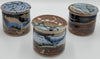 Liscom Hill Pottery - Black and Blue Landscape French Butter Dish