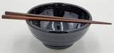Liscom Hill Pottery - Metallic Black Chopstick Bowl