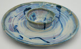 Liscom Hill Pottery - Seafoam and Teal Chip and Dip