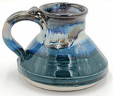 Liscom Hill Pottery - Black and Blue with Teal Motion Mug