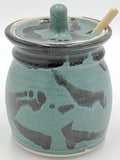 Liscom Hill Pottery - Seafoam Honey Pot