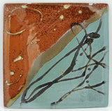 Liscom Hill Pottery - Seafoam Landscape Square Plate