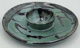 Liscom Hill Pottery - Seafoam Chip and Dip