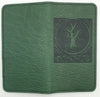 Leather Checkbook Holder/Wallet - Celtic Tree