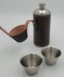 Camping Flask With Shot Glasses
