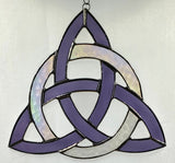 Triskelion Stained Glass - Purple