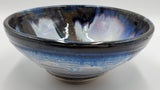 Liscom Hill Pottery - Black and Blue Serving Bowl