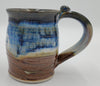 Liscom Hill Pottery - Black and Blue Landscape Mug