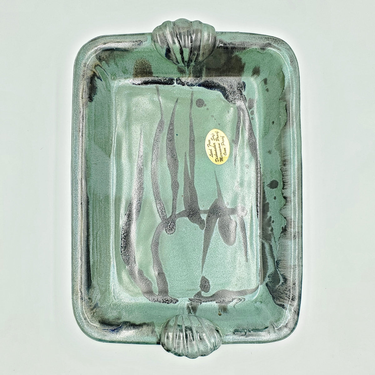 Hill Pottery Seafoam Baking Dish Many Hands Gallery