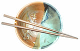 Liscom Hill Pottery - Seafoam Landscape Chopstick Bowl