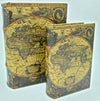 Box - World Map Book Boxes