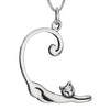 Necklace - Silver Cat