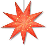Red Batik 7 point Star Lantern
