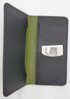 Leather Checkbook Holder/Wallet - Fleur de Lis