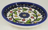 West Bank Ceramic Shallow Blue Bowl