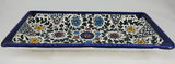 West Bank Ceramic Rectangular Blue Tray